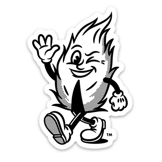 Figure Eats Mascot Sticker